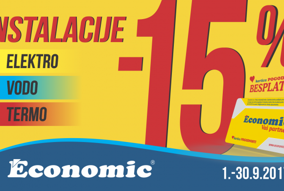 15% popusta na instalacije u Economicu