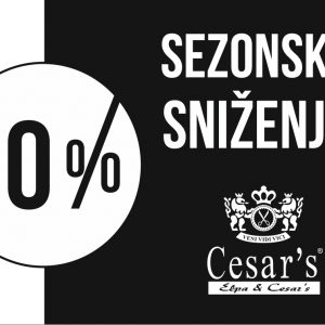 Sezonsko sniženje u Cesar’s-u 30%